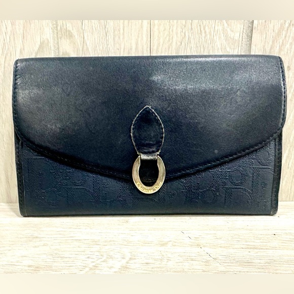 Dior Navy Long Wallet 🥳HOST PICK🥳 - Picture 1 of 13